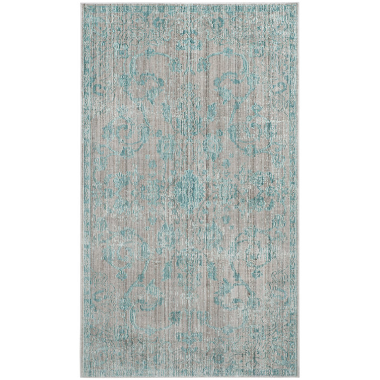 Bloomsbury Market Quedgeley Looped/Hooked Blue Rug & Reviews Wayfair.co.uk